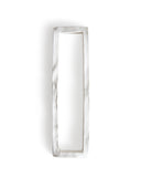 White ceramic boundary sculpture by Masanobu Ando on a white background