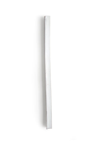 Slim White Hanging Sculpture Vase with Edge