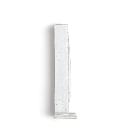 White Sculpture Vase with Foot (OUT OF STOCK)