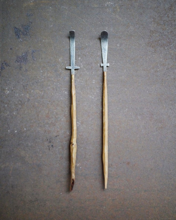 Oak Sprout Chashaku Tea Ladle - Cross