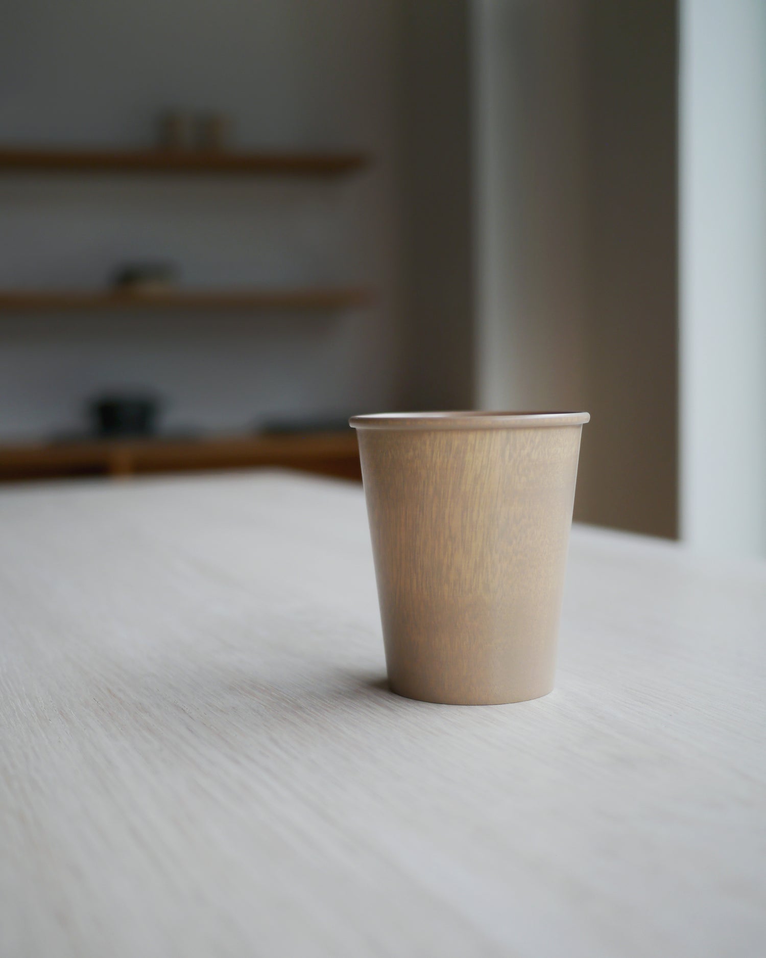 Wood Cup - White Urushi