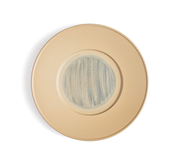 White Urushi Rim Plate - Large