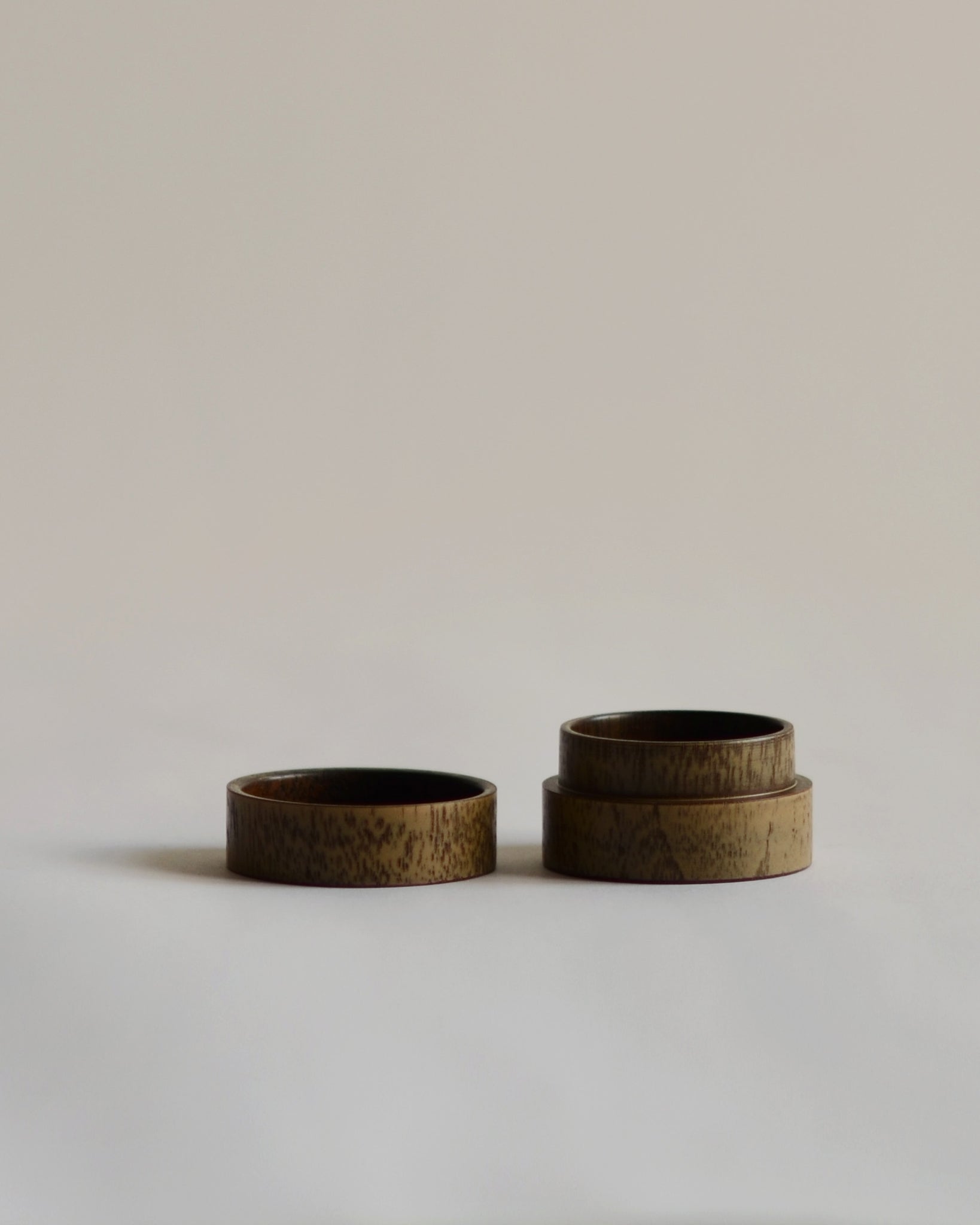 Front view of open Jewelry Box by Ryuji Mitani against white-gray background.