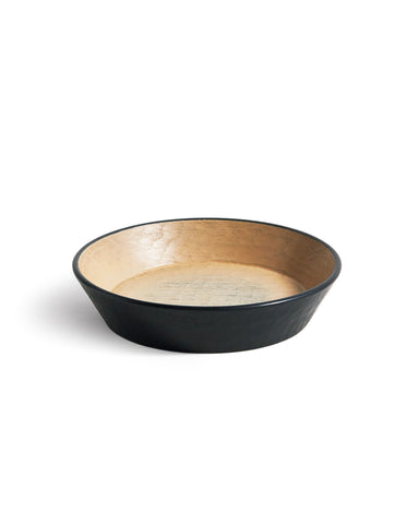 Silhouetted image of Hakuboku Serving Bowl by Ryuji Mitani against white background. 