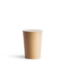 Wooden cup with lid by Ryuji Mitanion a white background