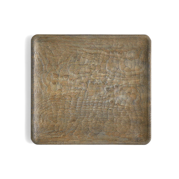 Usuzumi Square Plate - Chestnut Wood