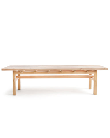  Cedar Wood Bench by Time and Style on a white background