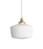 Porcelain Pendant - Ridge Drop L