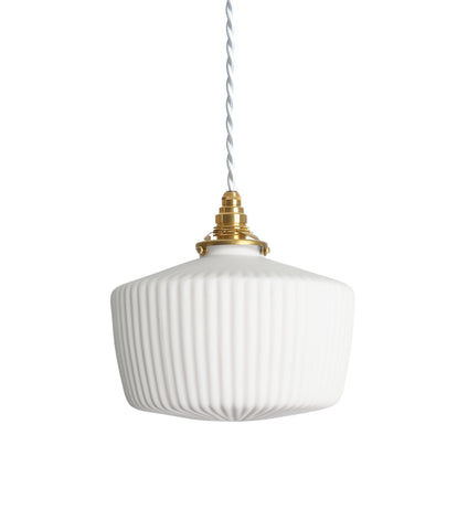 Porcelain Pendant - Ridge Drop L - Close