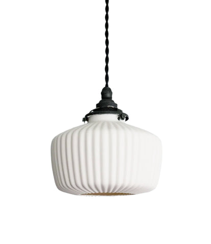 Porcelain Pendant - Ridge Drop L - Open