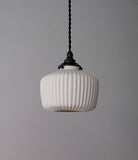 Porcelain Pendant - Ridge Drop M