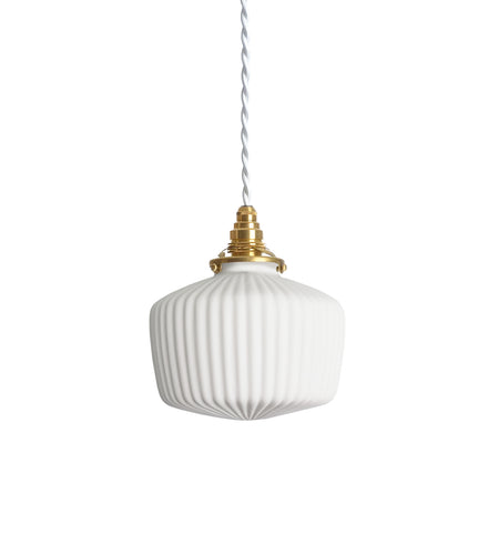 Porcelain Pendant - Ridge Drop M