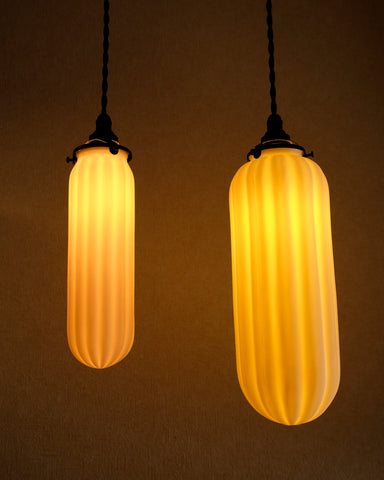 Porcelain Pendant - Draped Slim