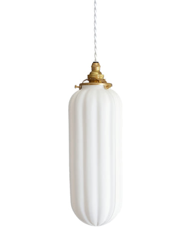 Porcelain Pendant - Draped Slim