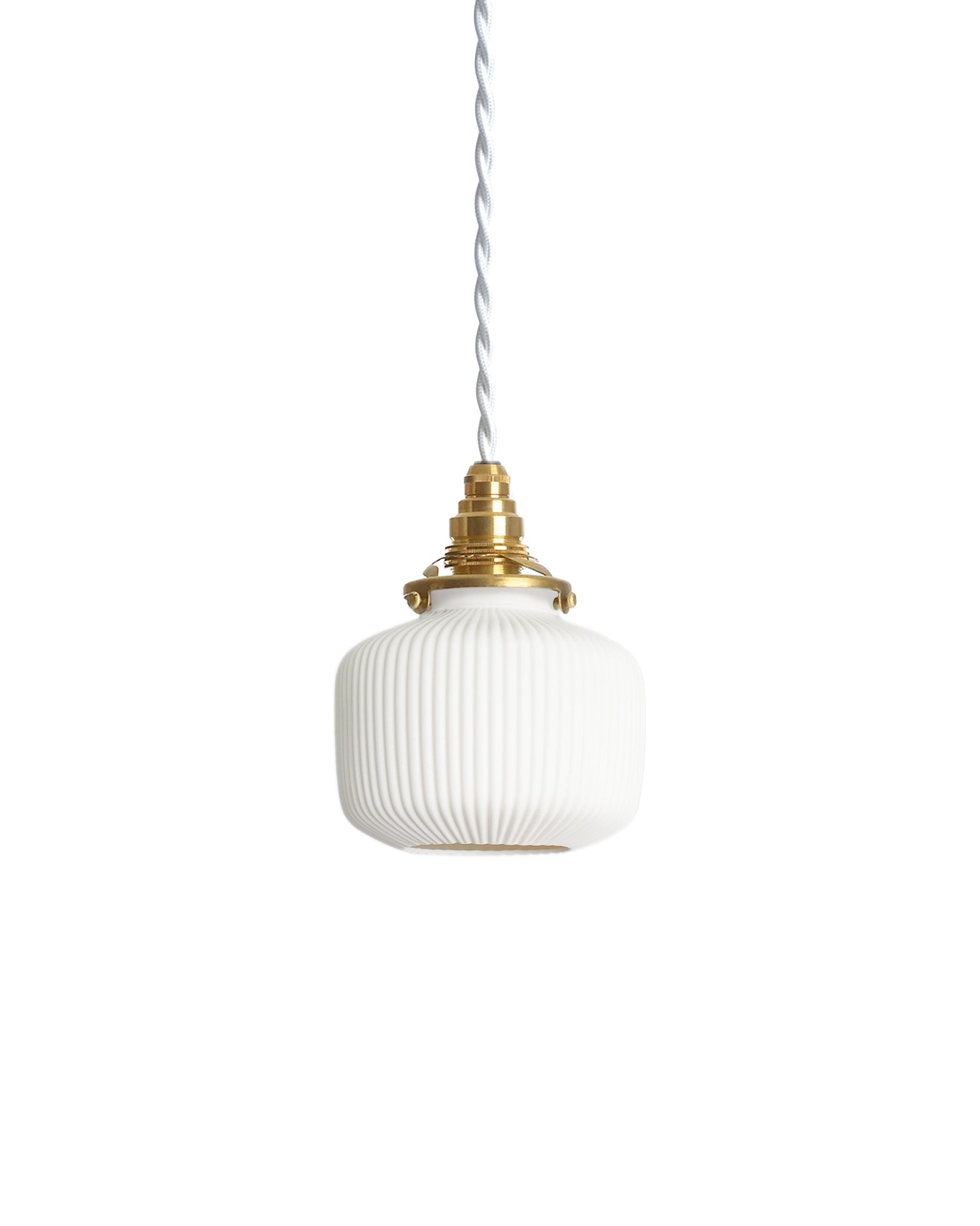 Porcelain Pendant - Ridge Drop S