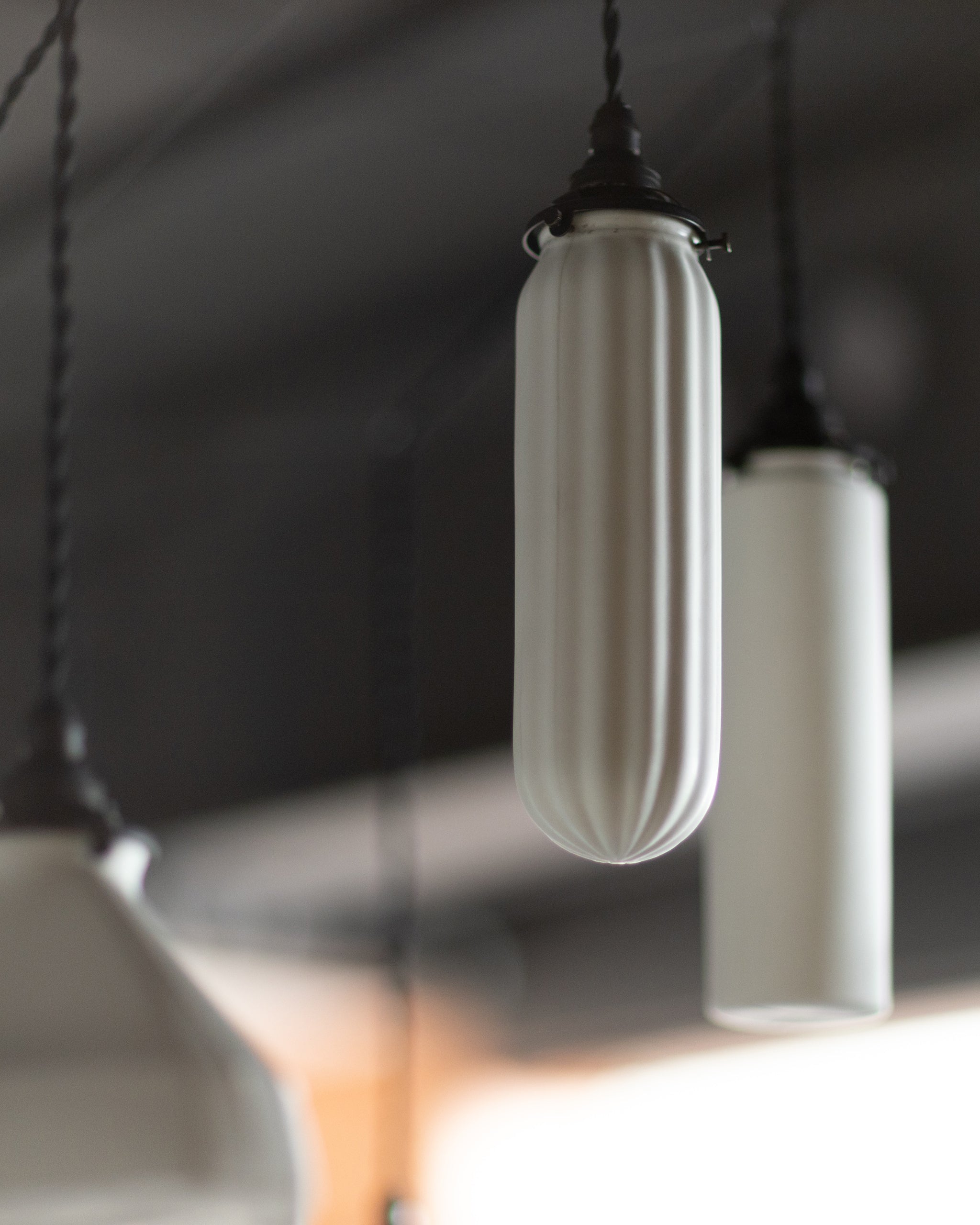 Porcelain Pendant - Draped Slim