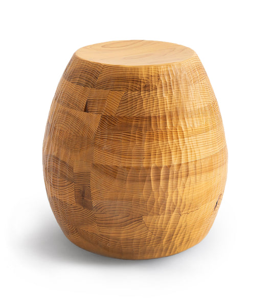 Wavok Stool and Side Table - Japanese Cedar