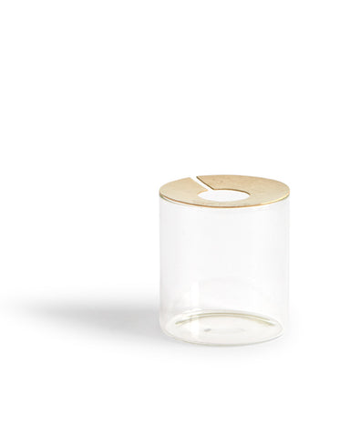 Lid Vision Glass Terrarium - Brass (OUT OF STOCK) - Large