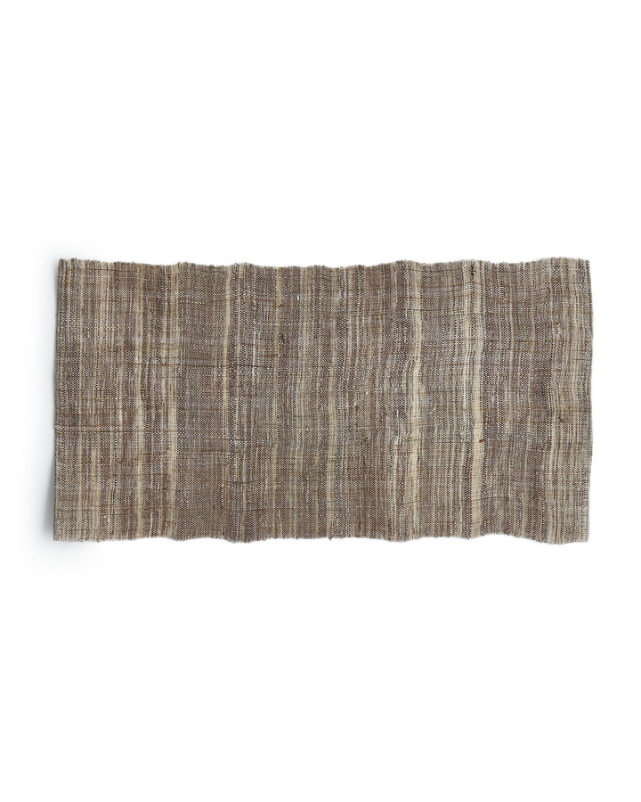 Rectangle slubby natural Tea Mat by Akiko Ando