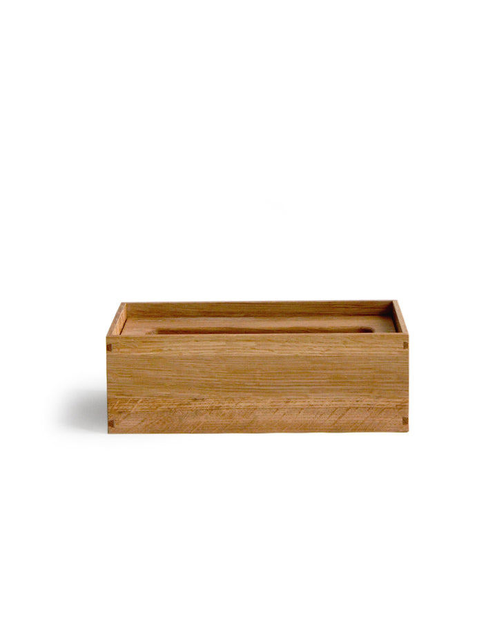 Reddish Oak Tissue Paper Box 13x13 Cms Wooden Napkins Box 