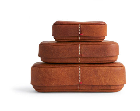 Oval Leather Case - Oval Leather Case Set