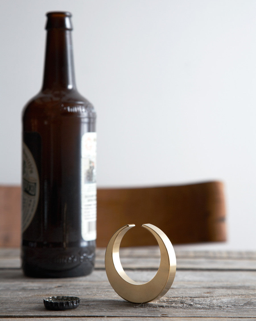 Brass Bottle Opener - Crescent Moon