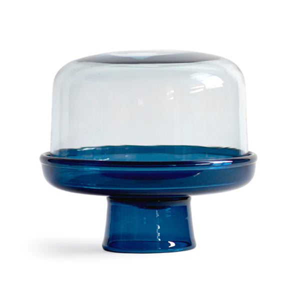 Reclaimed Blue Comport and Dome (OUT OF STOCK)
