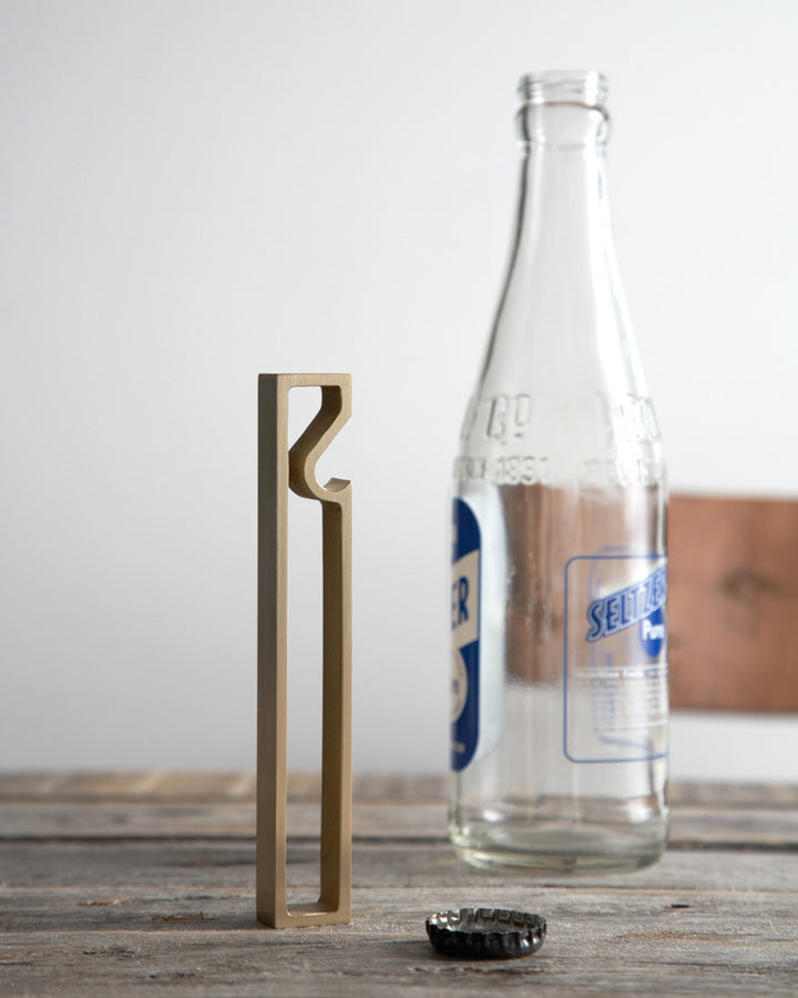 Our discount Rustic, White & Wood Brass Bottle Top Opener • Palm