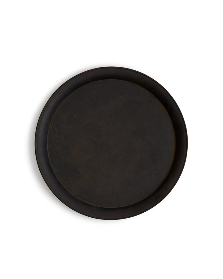 Kuro-Mura Brass Serving Tray - Round (OUT OF STOCK)