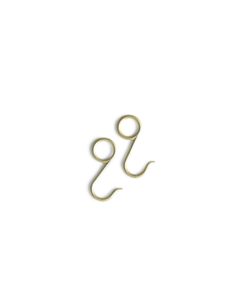 Matureware brass pipe s hooks large