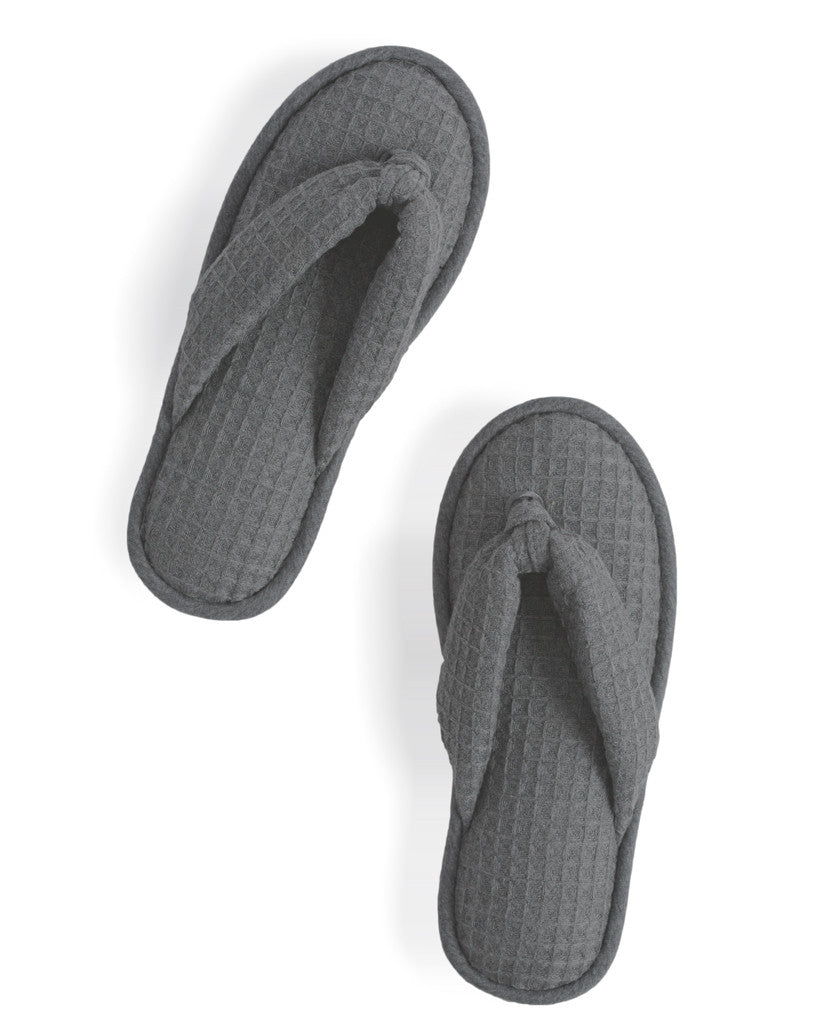 Charcoal Waffle Slippers (OUT OF STOCK)