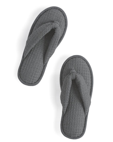 Charcoal Waffle Slippers (OUT OF STOCK) - Large (OUT OF STOCK)