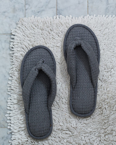 Charcoal Waffle Slippers (OUT OF STOCK)