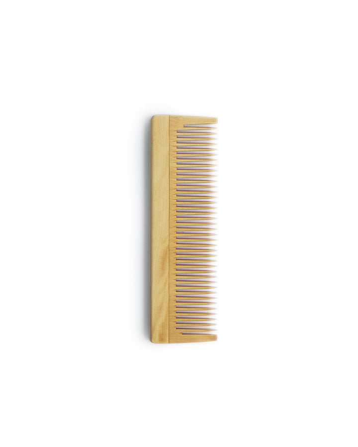 Boxwood Comb with Case - Asanoha I (Bold Leaves) (OUT OF STOCK)