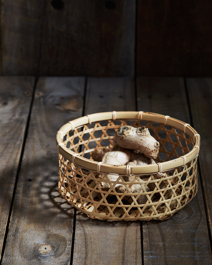'Mutsume' Woven Bamboo Basket - Medium (OUT OF STOCK)