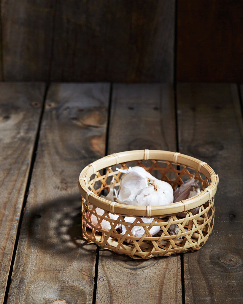 'Mutsume' Woven Bamboo Basket - Small (OUT OF STOCK)