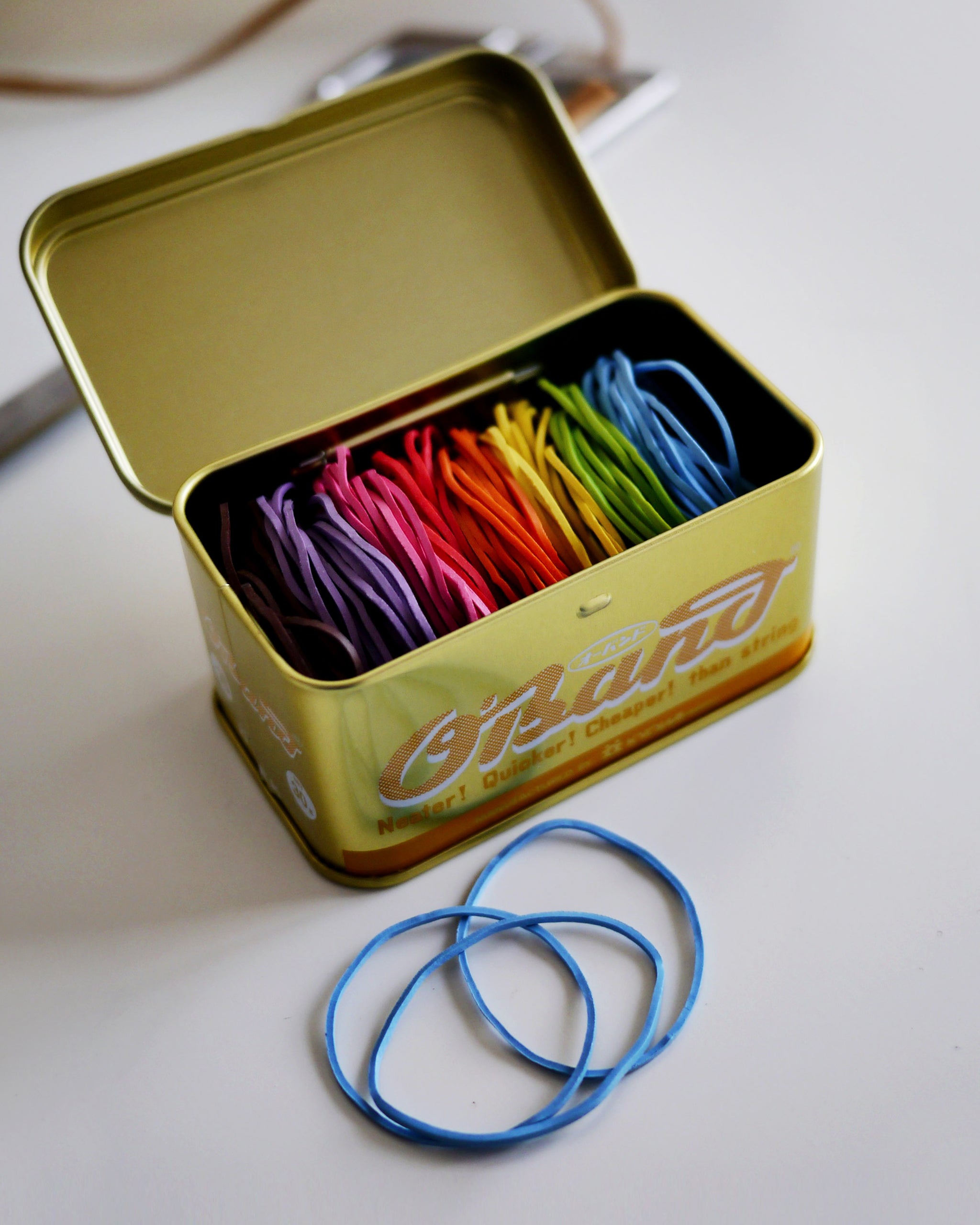 O'Band Classic Gold Tin Rubber Bands