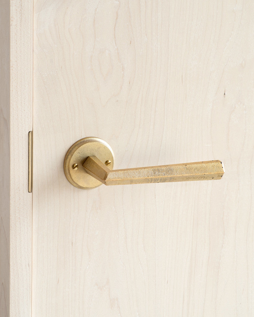 Door Handle and Mortise - 'Hexagon' Lever