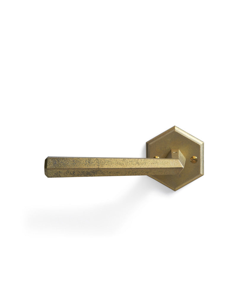Door Handle and Mortise - 'Hexagon' Lever