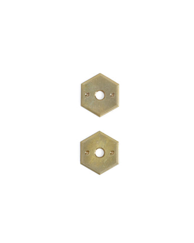 Door Handle and Mortise - 'Hexagon' Lever - Hexagon Lever + Hexagon Plate