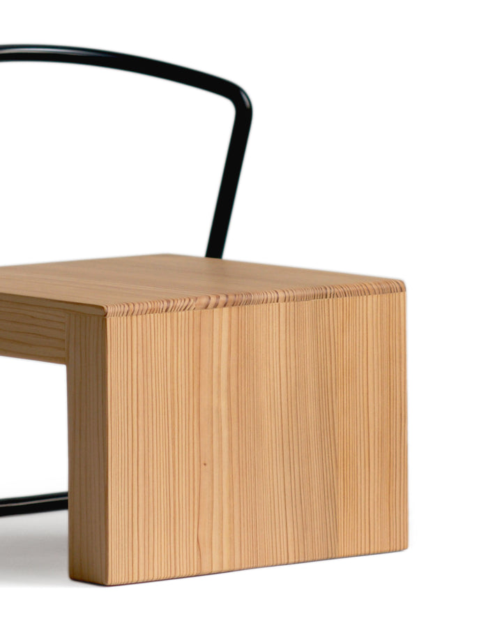 Detailed silhouetted image of the Tetsubo Children's Chair.