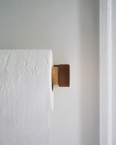 Wood Toilet Roll Holder - Walnut – Nalata Nalata