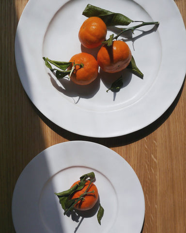 Round White Plate