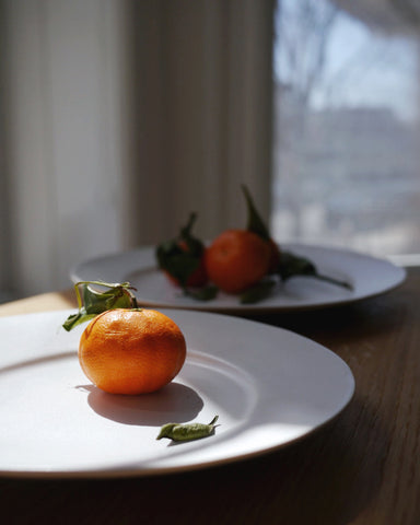 Round White Plate