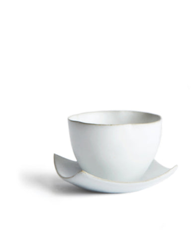 Plum Teacup - Teacup and Square Saucer Set
