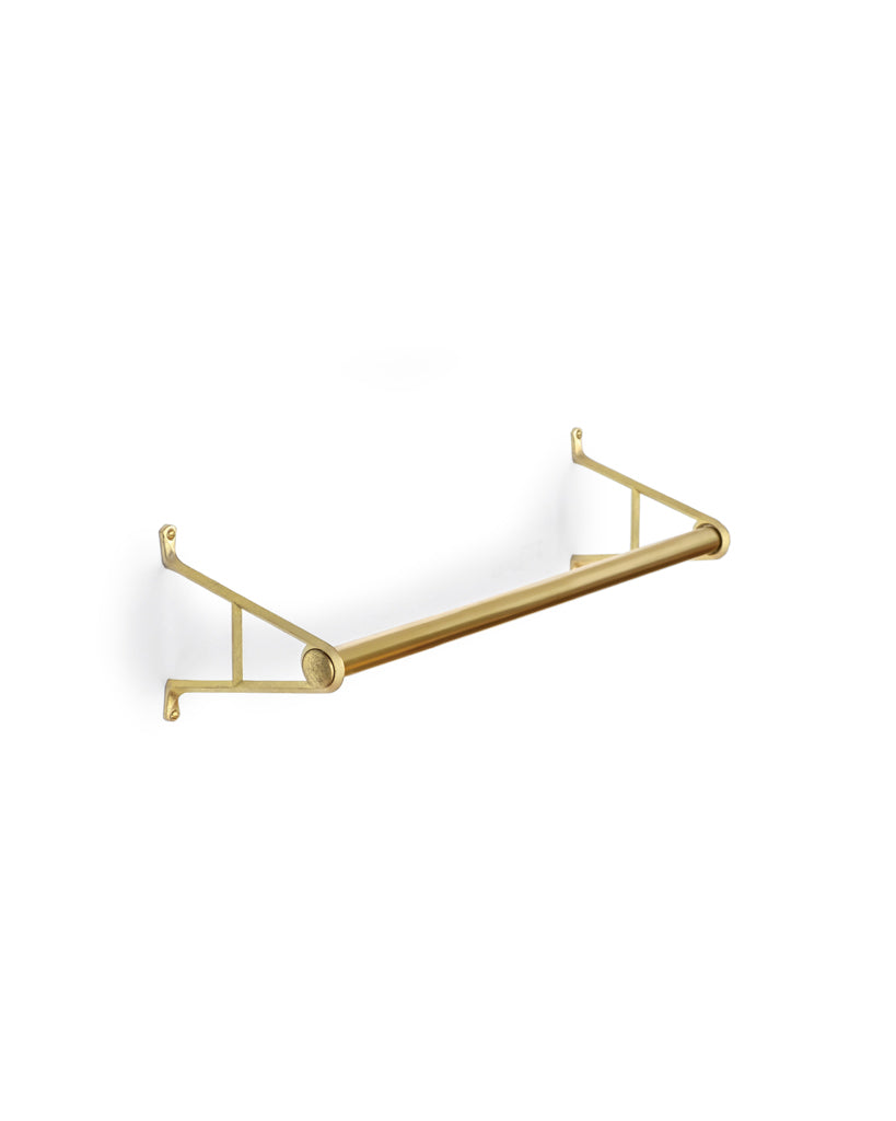 Matureware by Futagami Brass Pipe Bracket Set Large Face Towel Bar