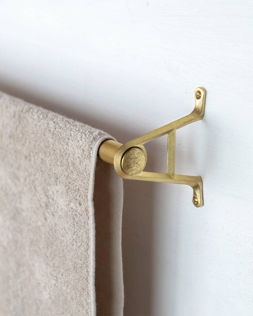 Matureware by Futagami Brass Pipe Bracket Set Small detail