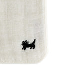 Embroidered Handkerchief Cloth - Black Cat