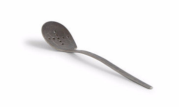 Hammered Steel Spoon - Oblong Hole Punched Cross (OUT OF STOCK)