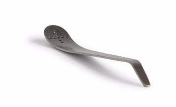 Hammered Steel Spoon - Wide Hole Punched Cross (OUT OF STOCK)